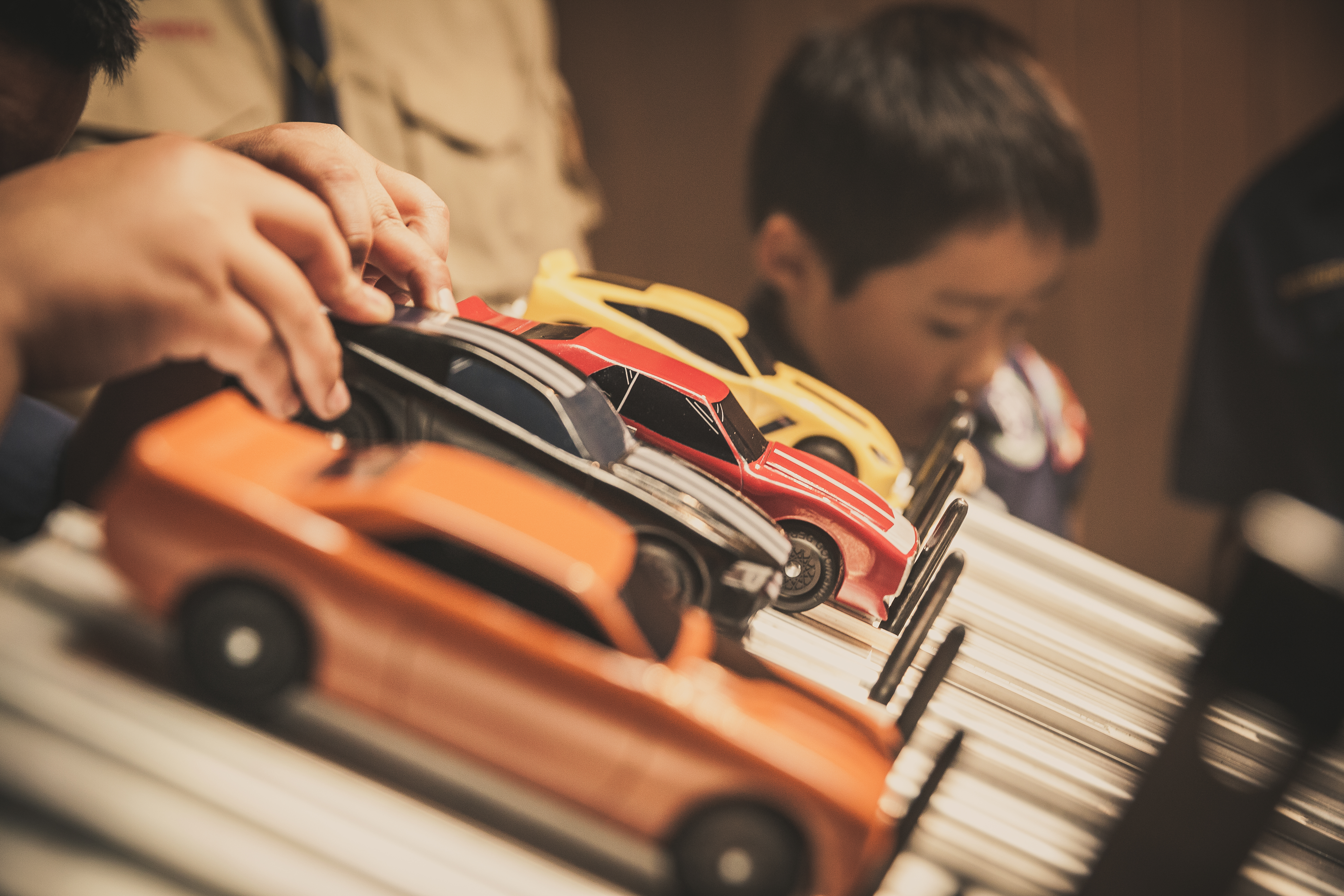 Pinewood Derby race day